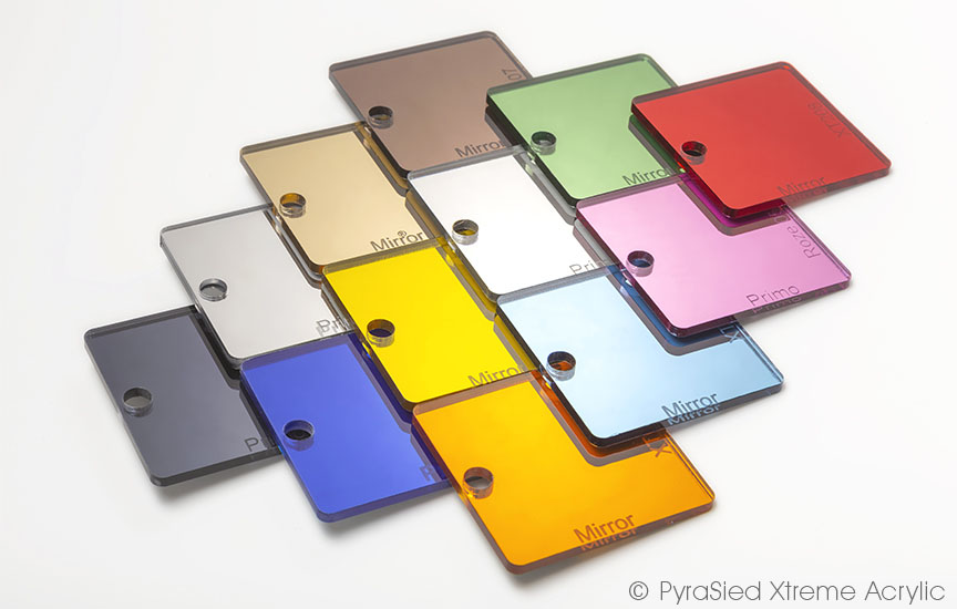 Spiegelacrylaat kleuren PyraSied