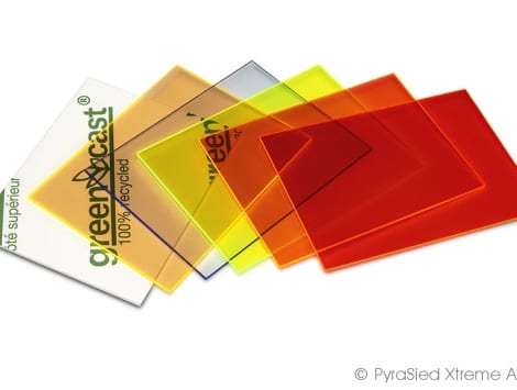 Greencast® 100% gerecycled acrylaat fluor kleuren - PyraSied Xtreme Acrylic